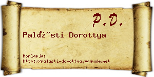 Palásti Dorottya névjegykártya